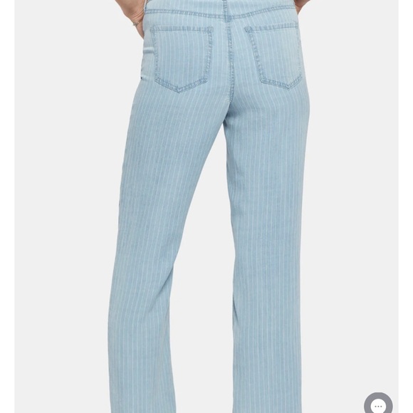 NYDJ NWT Teresa Wide Leg Summer Stripe Placket Pants - Picture 3 of 12